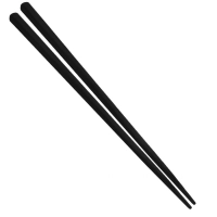 Par de Hashi para Comida Japonesa em Poliestireno 22 Cm Preto