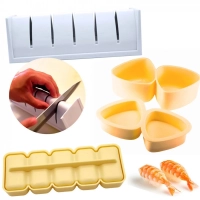 Kit Forma para Sushi + Forma para Norimaki + Forma Niguiri Bolinho de Arroz