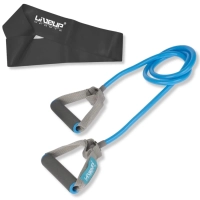 Kit Extensor Uma Via Forte Azul + Miniband Extra Forte Preta Liveup