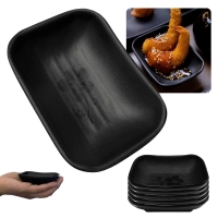 Kit 5 Molheiras para Molho Shoyu Tar 50 Ml Kanpai Comida Japonesa Sushi Oriental em Melamina / Plstico