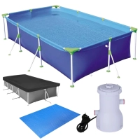 Kit Piscina Premium 2500 L + Capa e Forro + Filtro 110v 2200 Litros Por Hora