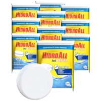 Kit 10 Pastilhas de Cloro Estabilizado 200g 5 em 1 Hidroall