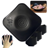 Kit 30 Mini Tigelas Vasilhas Pequenas com Flor Ilustrada para Aperitivo 100ml Sushi Comida Japonesa Kanpai