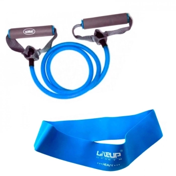 Kit Mini Band Forte + Extensor Forte Azul