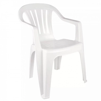 Kit Mesa Quadrada Bela Vista + 4 Cadeiras em Plstico Branca
