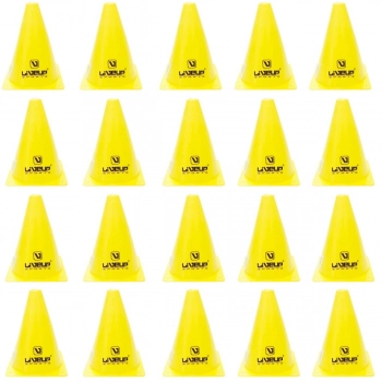 Kit 20 Cones de Agilidade para Treinamento 18 Cm Amarelo