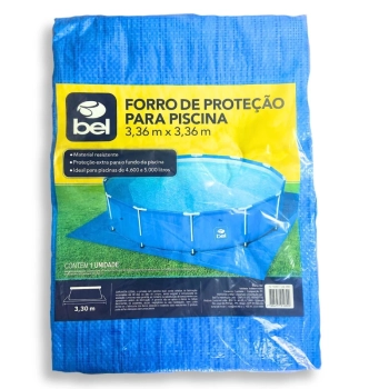 Forro para Piscina Modelo Quadrado 3,36m X 3,36m em Rfia ( Material Fino ) Bel