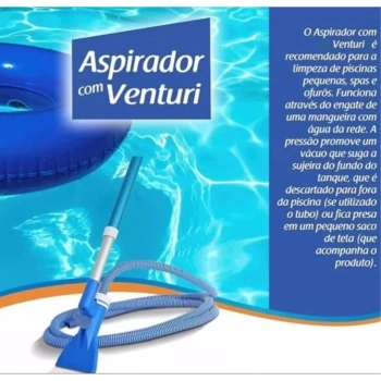 Aspirador Netuno para Piscinas de Pequeno Porte Spas e Ofuros Venturi