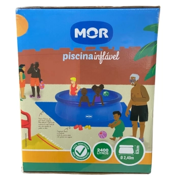 Piscina Redonda Inflavel Mor 2400 Litros 2,40 M Dimetro