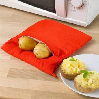 Tapete Culinrio Antigordura + Bolsa para Cozinhar Batata no Micro-ondas