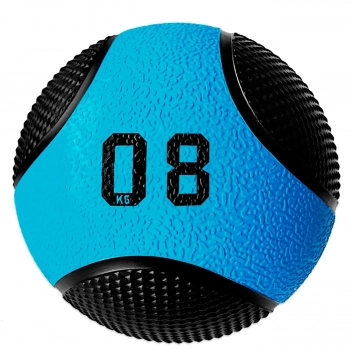 Bola de Peso Medicine 8kg Profissional Azul Turquesa com Preto