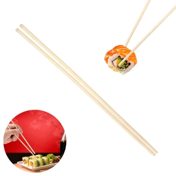 Kit 15 Pares de Hashi em Bambu para Sushi Culinria Oriental