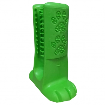 Brinquedo Cachorro Mordedor Escova Dental 11 Cm Verde