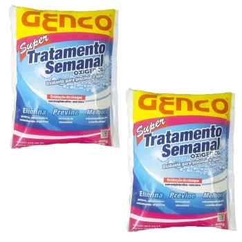 Kit Super Tratamento Semanal Oxigenco Oxidao de Choque 2 Unidades