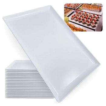 20 Pratos para Restaurante Japons Buffet 35 Cm Melamina/ Plstico
