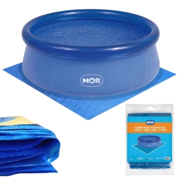 Kit Piscina Infantil 1000 Litros Mor Redonda Inflavel + Forro de Prote��o