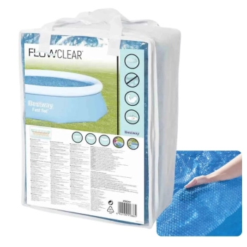 Capa Termica Flutuante Flow Clear Bestway Ideal para Piscina com 3.05 Mts Diametro