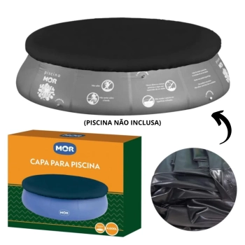 Kit Capa + Forro para Piscina Inflvel 4600 L Mor + Filtro 110v 3028 L/H