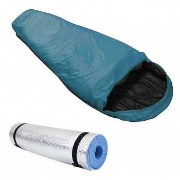 Kit Saco de Dormir Azul 5c  8c + Isolante Trmico 6mm