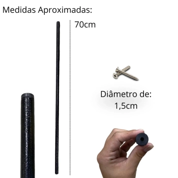 Varo em Barra Multiuso 70cm Suporte Multifuncional para Estante / Suporte de Toalhas e Pequenas Cortinas / Decorao
