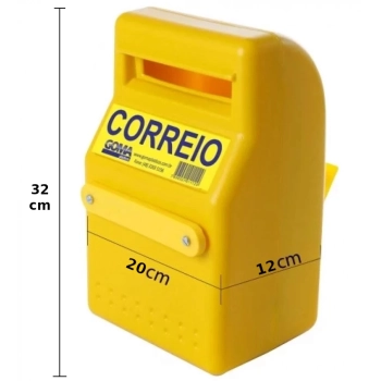 Kit Caixa de Correio Pop 32x20cm + Limpa Trilhos Porto