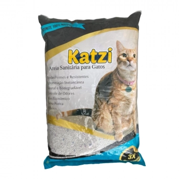 Kit 6 Sacos de Areia Sanitria para Gatos 4kg Cada com Controle de Odores