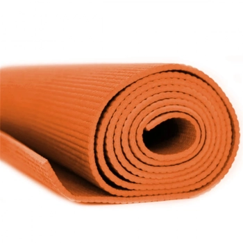 Colchonete Tapete Yoga Ginstica Eva + Bloco de Apoio para Yoga em Eva Laranja Liveup 23 X 15 Cm