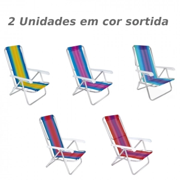 Kit Guarda Sol Praia Piscina 2,40 M Verde Articulado + 2 Cadeiras de Praia Alumnio