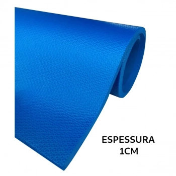Kit Bola 65cm Pilates + Tapete Eva 1m Azul + Extensor Tenso Media