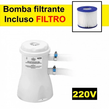 Kit Piscina 4500 Lt + Forro + Capa + Filtro 2200 L/H 220v + Cloro + Peneira + Flutuador
