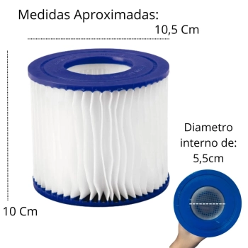 Cartucho Refil para Filtro de Piscinas 110v e 220v