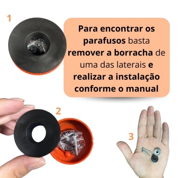 Kit Barra para Porta Ajustvel de 65cm a 95cm + Faixa Elstica Multinvel Mdio + Par de Apoio para Flexo