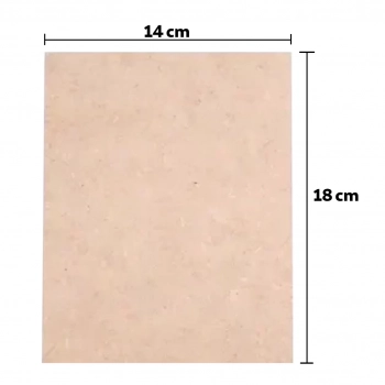 Placas em Mdf 3mm 18x14cm Retangular (conj. 10 Unidades)