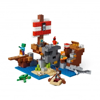 Lego Minecraft Barco Pirata 386 Peas + a Floresta Deformada 287 Peas
