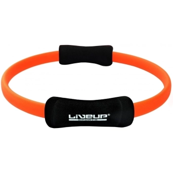 Kit Pilates Overball 25cm Laranja + Arco Anel Flexvel + Colchonete 1,70m