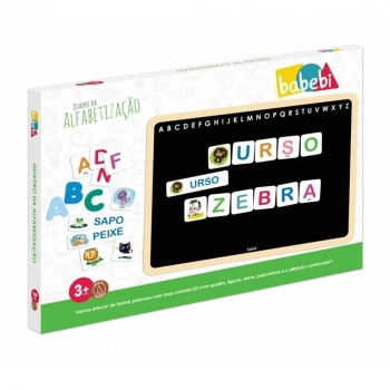 Kit Quadro Infantil Minha Rotina + Quadro da Alfabetizao com Letras e Figuras