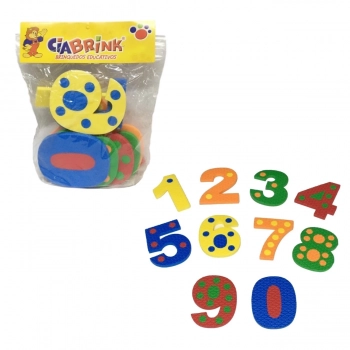 Kit Numerais com Pinos 10 Peas + Alfabeto Infantil Minsculo 26 Letras