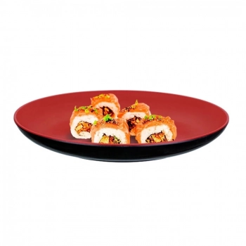 Kit para Sopa/Sushi com Tigela 450 Ml + Prato 20cm + Colher + Par de Hashi + Molheira