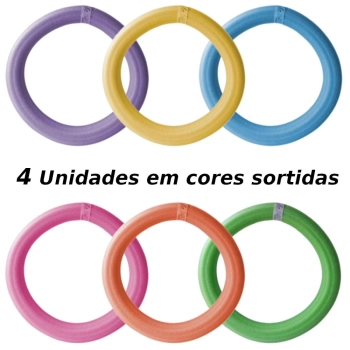 Espaguete Macarro Boia Piscina Circular 60 Cm 4 Und
