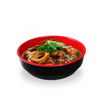 Kit para Sopa Japonesa com Tigela 450 Ml + Prato Reto 27cm + Colher + Par de Hashi