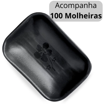 Kit 100 Molheiras para Molho Shoyu Tar 50 Ml Kanpai Comida Japonesa Sushi Oriental em Melamina / Plstico