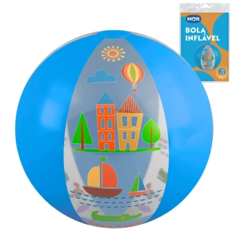 Bola Inflvel 40cm Azul Infantil Mor