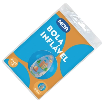 Bola Inflvel 40cm Azul Infantil Mor