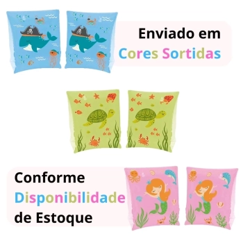 Kit Piscina Infantil 1500 Litros + Capa e Forro + Boia de Bra�o