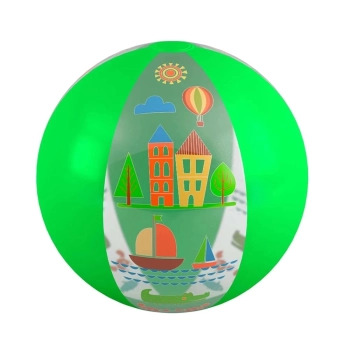 Kit Piscina 400 Litros + 2 Bolas Inflveis 40 Cm Verde e Laranja