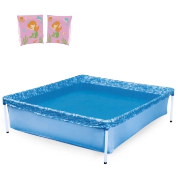 Kit Piscina Infantil 400 Litros Mor + Par de Boias de Bra�o