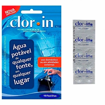 Kit Cantil 950 Ml em Plstico + 10 Pastilhas Purificadoras para gua de Consumo