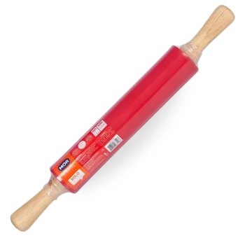 Rolo de Massa em Silicone Vermelho e Bamboo Mor