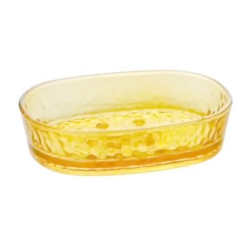 Conjunto para Banheiro com 3 Peas Elegant em Vidro Ambar