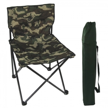 Kit Cadeira Dobrvel Camping e Pesca + Cantil 1,8 Lts